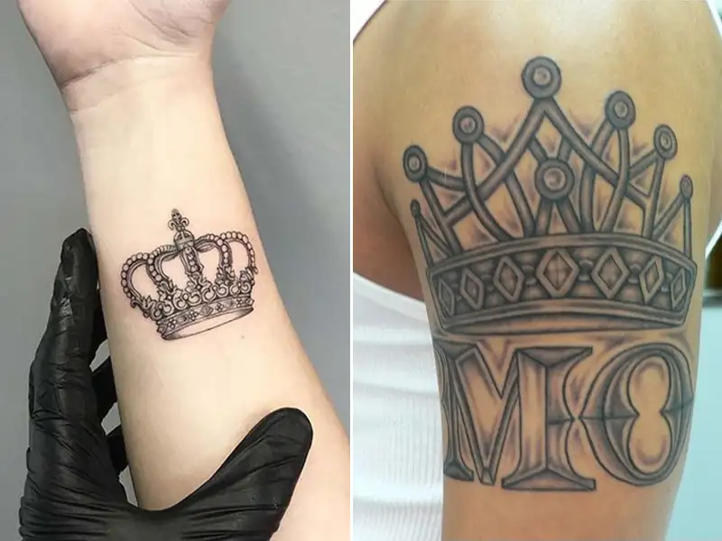 Africa Tattoo With Crown